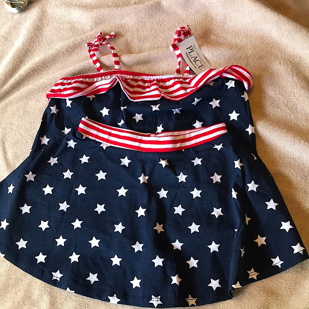 NWT girls patriotic cute outfit 3T